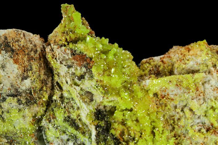 Vibrant Green Pyromorphite Crystal Cluster - China #128580